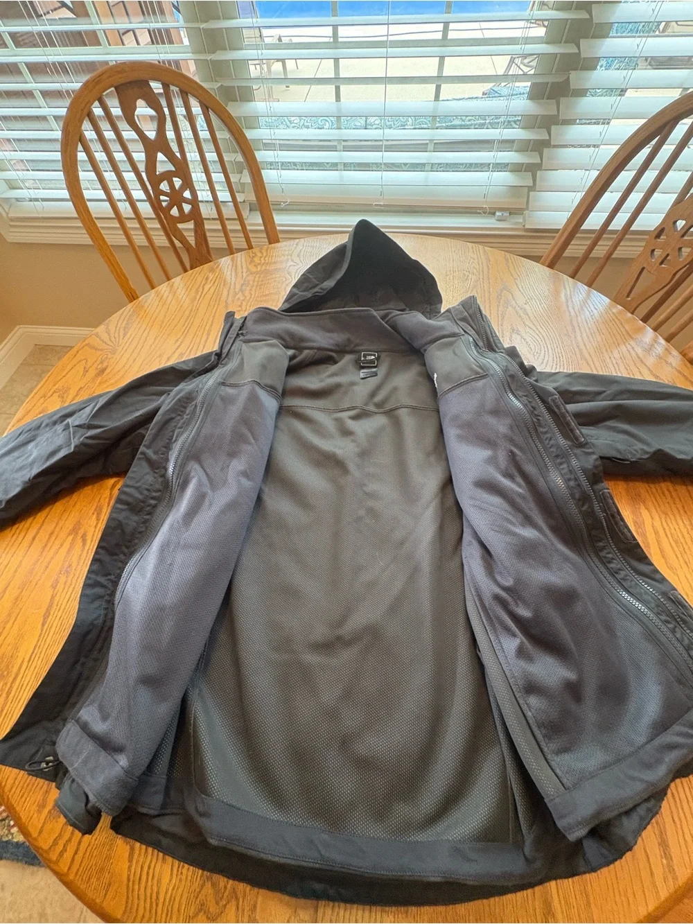 The North Face Men’s S Black DryVent 3-in-1 Triclimate Jacket Gray Fleece Liner
